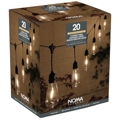 NOMA - 20 Hanging Edison Festoon Lights - Warm White NOMA - 20 Hanging Edison Festoon Lights - Warm White