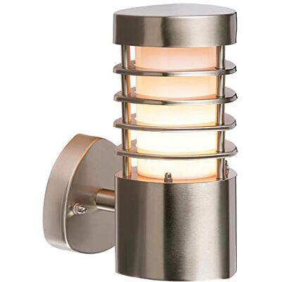 Saxby Lighting Saxby Bliss 9.2W Brushed Stainless Steel Outdoor Garden IP44 LED Wall Light Saxby Lighting Saxby Bliss 9.2W Brushed Stainless Steel Outdoor Garden IP44 LED Wall Light