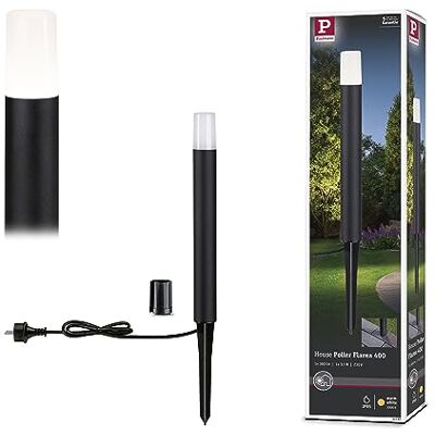 Paulmann 94385 LED Exterior luminaire Bollard Light Flarea IP65 Warm White 400mm incl. 1x3.1 watt Outdoor Lighting Black Outdoor lamp Aluminium Garden lamp 3000 K Paulmann 94385 LED Exterior luminaire Bollard Light Flarea IP65 Warm White 400mm incl. 1x3.1 watt Outdoor Lighting Black Outdoor lamp Aluminium Garden lamp 3000 K