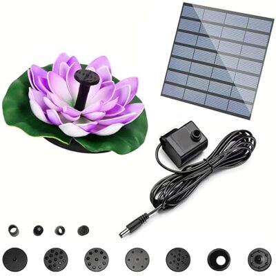 JDKJAG 18cm 3pcs Solar Pond Lights, Floating Solar Lights, Pond Lightss Underwater, Solar Powered Pondss Light, Floating Lotus Flower Lamp with Color Changing, for Garden Fountain (1pc-Purple) JDKJAG 18cm 3pcs Solar Pond Lights, Floating Solar Lights, Pond Lightss Underwater, Solar Powered Pondss Light, Floating Lotus Flower Lamp with Color Changing, for Garden Fountain (1pc-Purple)