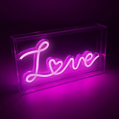 Global Gizmos - Neon Light Sign - Acrylic Box - LED - Lamp Global Gizmos - Neon Light Sign - Acrylic Box - LED - Lamp