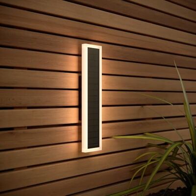 Solar Centre SolarCentre® Halo Rectangle Outdoor USB Solar Wall Light White and Warm White 30cm Solar Centre SolarCentre® Halo Rectangle Outdoor USB Solar Wall Light White and Warm White 30cm