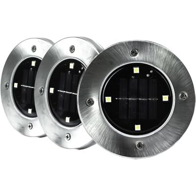 Cairns - Cairns Stainless Steel LED Solar Path/Deck Lights - Lamps Cairns - Cairns Stainless Steel LED Solar Path/Deck Lights - Lamps