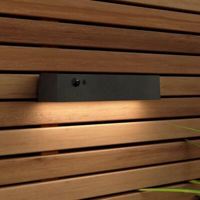 Suri Coastal - Berkeley Solar Wall Light - Black - PIR Sensor Suri Coastal - Berkeley Solar Wall Light - Black - PIR Sensor
