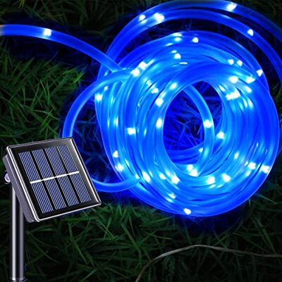 Sunboia LED Rope Lights, Solar Tube String Lights,23ft 50 LED Waterproof Fairy Decorative Lights for Outdoor Garden Patio Holiday Yard Home Wedding Party Festival Christmas(Blue) Sunboia LED Rope Lights, Solar Tube String Lights,23ft 50 LED Waterproof Fairy Decorative Lights for Outdoor Garden Patio Holiday Yard Home Wedding Party Festival Christmas(Blue)