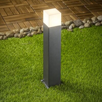 CGC Lighting - Amara - Dark Grey White - Square - Post Light CGC Lighting - Amara - Dark Grey White - Square - Post Light