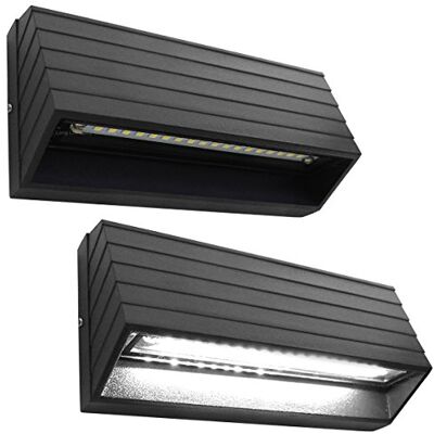 Long Life Lamp Company 2 x Surface Mount Wall or Pathway LED Outdoor Brick Light Black Finish Cool White ZLC039CW Long Life Lamp Company 2 x Surface Mount Wall or Pathway LED Outdoor Brick Light Black Finish Cool White ZLC039CW