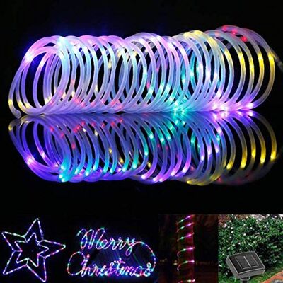 BlueFire 12M Solar Rope String Lights Multi Colour 100 LEDS, Waterproof Outdoor Solar Strip Lights, Decorative Fairy Tube Lights for Garden, Decking, Patio, Porch, Caravan, Camping, Halloween & Christmas BlueFire 12M Solar Rope String Lights Multi Colour 100 LEDS, Waterproof Outdoor Solar Strip Lights, Decorative Fairy Tube Lights for Garden, Decking, Patio, Porch, Caravan, Camping, Halloween & Christmas
