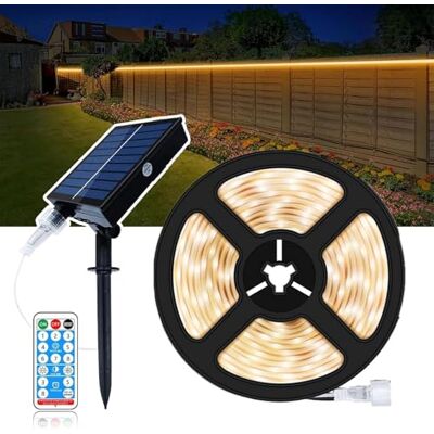 Mixtooltoys 10M 600 LEDs Solar LED Strip Lights Outdoor Solar Powered Rope Light Waterproof with Cuttable Tape Lighting Warm White with 8 Modes for Fence, Outside, Stair, Step, Yard, Pool,Christmas Decorations Mixtooltoys 10M 600 LEDs Solar LED Strip Lights Outdoor Solar Powered Rope Light Waterproof with Cuttable Tape Lighting Warm White with 8 Modes for Fence, Outside, Stair, Step, Yard, Pool,Christmas Decorations