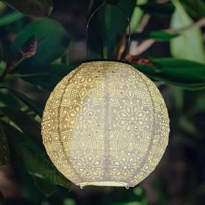 Solar Centre SolarCentre Tyvek Hanging Solar Outdoor Fabric Garden Lantern (Sphere 20cm) Solar Centre SolarCentre Tyvek Hanging Solar Outdoor Fabric Garden Lantern (Sphere 20cm)