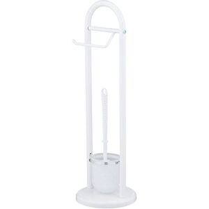 WENKO 17092100 Exclusive free-standing toilet brush Siena White Steel, 19 x 63 x 19 cm, White WENKO 17092100 Exclusive free-standing toilet brush Siena White Steel, 19 x 63 x 19 cm, White