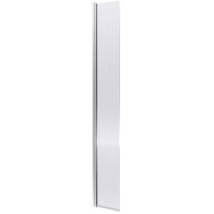 nuie WRFL18530HC Fluted Modern Bathroom Wetroom Hinged 8mm Toughened Safety Glass Flipper Screen with Support Bar, 322 x 1850 x 27mm, Polished Chrome nuie WRFL18530HC Fluted Modern Bathroom Wetroom Hinged 8mm Toughened Safety Glass Flipper Screen with Support Bar, 322 x 1850 x 27mm, Polished Chrome