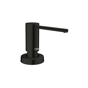 Hansgrohe Focus Modern Bath and Kitchen Sink Soap Dispenser in Matte Black, 40438671 Hansgrohe Focus Modern Bath and Kitchen Sink Soap Dispenser in Matte Black, 40438671