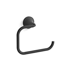 Kohler 27428-BL Tone-Towel Ring, Bathroom Accessory, Matte Black Kohler 27428-BL Tone-Towel Ring, Bathroom Accessory, Matte Black