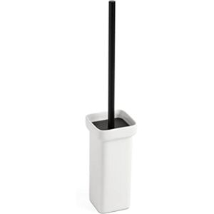 TATAY Toilet Brush Ceramic and Aluminium Durable Materials Compact and Functional Toilet Brushes 8.5 x 8.5 x 41 cm Nero Collection Black & White TATAY Toilet Brush Ceramic and Aluminium Durable Materials Compact and Functional Toilet Brushes 8.5 x 8.5 x 41 cm Nero Collection Black & White