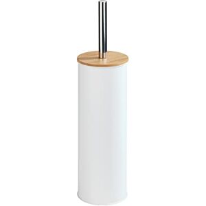 WENKO Tortona white toilet set toilet brush holder, closed form, metal, 9.5 x 38.5 x 9.5 cm, white, 395 grams WENKO Tortona white toilet set toilet brush holder, closed form, metal, 9.5 x 38.5 x 9.5 cm, white, 395 grams