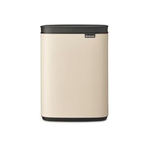 Brabantia Bo Waste Bin 4L Compact Rectangular Rubbish Bin with Soft-Close Lid and Removable Inner Bucket Wall-Mountable or Freestanding Design for Bathroom, Kitchen, or Office Soft Beige Brabantia Bo Waste Bin 4L Compact Rectangular Rubbish Bin with Soft-Close Lid and Removable Inner Bucket Wall-Mountable or Freestanding Design for Bathroom, Kitchen, or Office Soft Beige