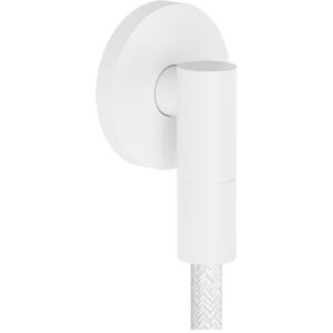 Hansgrohe 28882700 FixFit Fine S Wall Outlet with Non-Return Valve, Matt White Hansgrohe 28882700 FixFit Fine S Wall Outlet with Non-Return Valve, Matt White