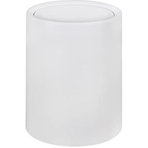 WENKO Atri swing top cosmetic bin, 6 litre waste bin with lid made plastic with inner bucket, cover to put over makes bin liner invisible, (W/D x H): Ø 21 x 25.5 cm, black WENKO Atri swing top cosmetic bin, 6 litre waste bin with lid made plastic with inner bucket, cover to put over makes bin liner invisible, (W/D x H): Ø 21 x 25.5 cm, black