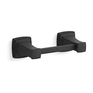 Kohler 27413-BL RIFF Toilet Tissue Holder, Bathroom Accessory, Matte Black Kohler 27413-BL RIFF Toilet Tissue Holder, Bathroom Accessory, Matte Black