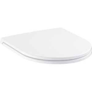 Grohe BAU Ceramic WC Slim Seat with Lid Including Fixation Set (Duroplast, Soft Close, Quick Release Function, Detachable, Easy to Fit from Above, Weight Bearing Capacity 150 kg), White, 39913001 Grohe BAU Ceramic WC Slim Seat with Lid Including Fixation Set (Duroplast, Soft Close, Quick Release Function, Detachable, Easy to Fit from Above, Weight Bearing Capacity 150 kg), White, 39913001