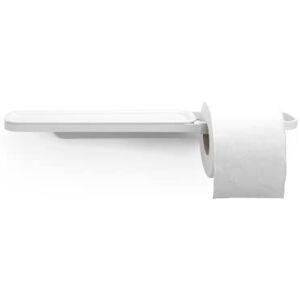 Brabantia Mindset Toilet Roll Holder with Shelf Fits All Regular Roll Sizes Wall-Mounted Corrosion Resistant Bathroom Accessory Fixing Materials Included Fresh White 4.5 x 9 x 42 cm Brabantia Mindset Toilet Roll Holder with Shelf Fits All Regular Roll Sizes Wall-Mounted Corrosion Resistant Bathroom Accessory Fixing Materials Included Fresh White 4.5 x 9 x 42 cm