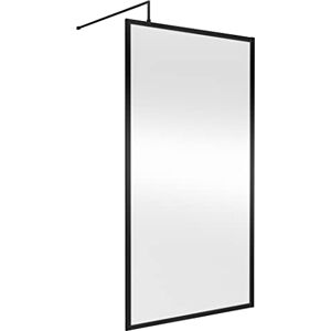 Hudson Reed WRFBP1911 Full Outer Frame Wetroom Screens Full Outer Frame 8mm Toughened Safety Glass Wetroom Screen, 1950mm x 1100mm, Matt Black Hudson Reed WRFBP1911 Full Outer Frame Wetroom Screens Full Outer Frame 8mm Toughened Safety Glass Wetroom Screen, 1950mm x 1100mm, Matt Black