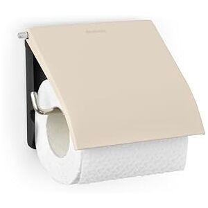 Brabantia ReNew Toilet Roll Holder Fits All Regular Roll Sizes Wall-Mounted Corrosion Resistant Bathroom Accessory Fixing Materials Included Soft Beige 17 x 13.2 x 12.3 cm Brabantia ReNew Toilet Roll Holder Fits All Regular Roll Sizes Wall-Mounted Corrosion Resistant Bathroom Accessory Fixing Materials Included Soft Beige 17 x 13.2 x 12.3 cm