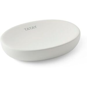 TATAY Soft ceramic soap dish, soft touch and matte finish, BPA free, white. Dimensions: 11.2 x 8.2 x 2.5 cm TATAY Soft ceramic soap dish, soft touch and matte finish, BPA free, white. Dimensions: 11.2 x 8.2 x 2.5 cm