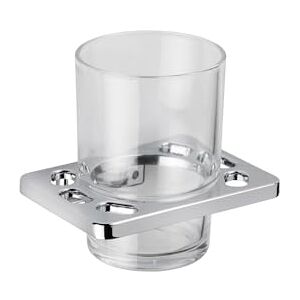 Croydex QM731841 Sutton Wall Mounted Tumbler & Holder with Zinc Alloy Construction, Chrome Croydex QM731841 Sutton Wall Mounted Tumbler & Holder with Zinc Alloy Construction, Chrome