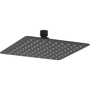 Bristan 200mm Square Fixed Slimline Rainfall Shower Head, Stainless Steel Construction, Easy Clean Nozzles, Black Finish Bristan 200mm Square Fixed Slimline Rainfall Shower Head, Stainless Steel Construction, Easy Clean Nozzles, Black Finish
