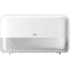 Tork Coreless Toilet Roll Wall Mounted Dispenser White T7, Mid-Size, Elevation Range, 558040 Tork Coreless Toilet Roll Wall Mounted Dispenser White T7, Mid-Size, Elevation Range, 558040