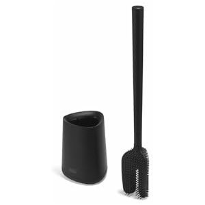 Joseph Joseph Flex 360 Lite Silicone Toilet Brush & Holder, 360 Clean, Anti-Drip, Replaceable Head, Black Joseph Joseph Flex 360 Lite Silicone Toilet Brush & Holder, 360 Clean, Anti-Drip, Replaceable Head, Black