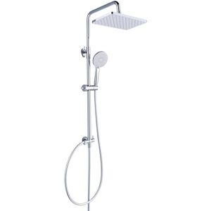 YEAUPE PRO Shower System Without Fittings, Chrome Stainless Steel Shower Set, 30 x 20 cm Square Rain Shower Head, 3 Jet Types, ABS Hand Shower, Shower Head, 65-102 cm, Height-Adjustable Shower Rail YEAUPE PRO Shower System Without Fittings, Chrome Stainless Steel Shower Set, 30 x 20 cm Square Rain Shower Head, 3 Jet Types, ABS Hand Shower, Shower Head, 65-102 cm, Height-Adjustable Shower Rail