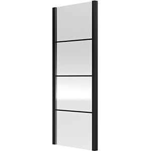 Hudson Reed ADFSP80-E8 Apex Modern Bathroom 8mm Toughened Safety Glass Reversible Shower Shield Coated Side Panel, 800mm, Matt Black Hudson Reed ADFSP80-E8 Apex Modern Bathroom 8mm Toughened Safety Glass Reversible Shower Shield Coated Side Panel, 800mm, Matt Black