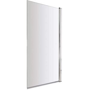 VeeBath Jade 6mm Square Edge Toughened Safety Glass Bath Screen Panel Shower Door Chrome 1400x800mm VeeBath Jade 6mm Square Edge Toughened Safety Glass Bath Screen Panel Shower Door Chrome 1400x800mm