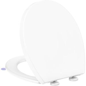 YEAUPE PRO Toilet Lid with Soft-Close Mechanism, O Shape, Toilet Seat with Quick Release Function and Soft Close Mechanism, Toilet Seat with Adjustable Hinges, White, 44.6 x 37.2 cm YEAUPE PRO Toilet Lid with Soft-Close Mechanism, O Shape, Toilet Seat with Quick Release Function and Soft Close Mechanism, Toilet Seat with Adjustable Hinges, White, 44.6 x 37.2 cm