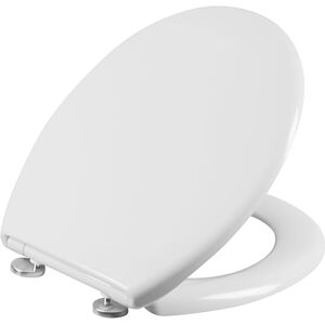 Cornat Nuwei 1076435 Toilet Seat Neutral White Easy-Care Duroplast Quick Up & Clean Function Soft-Close Mechanism Comfortable Mounting from Above/Toilet Seat/Toilet Lid Cornat Nuwei 1076435 Toilet Seat Neutral White Easy-Care Duroplast Quick Up & Clean Function Soft-Close Mechanism Comfortable Mounting from Above/Toilet Seat/Toilet Lid