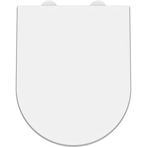 nuie NTS007W Modern Bathroom D Shaped Soft Close Toilet Seat with White Cover Caps, 370 x 70 x 450mm nuie NTS007W Modern Bathroom D Shaped Soft Close Toilet Seat with White Cover Caps, 370 x 70 x 450mm