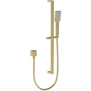 Bristan Square Riser Rail Shower Kit and Wall Outlet, Wall Mounted, Brushed Brass Finish Bristan Square Riser Rail Shower Kit and Wall Outlet, Wall Mounted, Brushed Brass Finish
