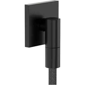 Hansgrohe FixFit Fine E Shower Outlet Elbow, Shower Outlet Connector with Non-Return Valve, Wall Outlet Elbow, Brushed Black Chrome, 28883340 Hansgrohe FixFit Fine E Shower Outlet Elbow, Shower Outlet Connector with Non-Return Valve, Wall Outlet Elbow, Brushed Black Chrome, 28883340