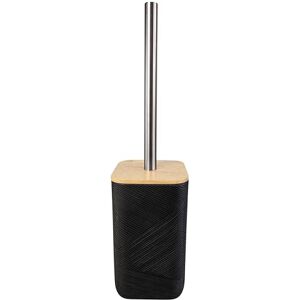 Kleine Wolke Toilet Brush Holder Crossover, Accessories, Colour: Black, Material: Polyresin, Bamboo, Length 9.6 x Width 9.6 x Height 37 cm Kleine Wolke Toilet Brush Holder Crossover, Accessories, Colour: Black, Material: Polyresin, Bamboo, Length 9.6 x Width 9.6 x Height 37 cm