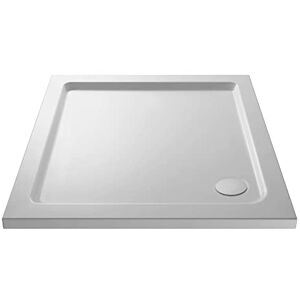 VeeBath Square Shower Tray 1000x800mm Stone Resin Tray for Shower Enclosure Bathroom- White VeeBath Square Shower Tray 1000x800mm Stone Resin Tray for Shower Enclosure Bathroom- White