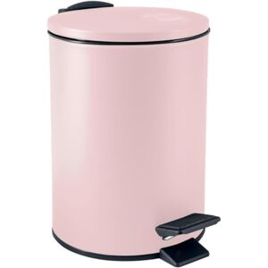 Spirella Adelar Bin 3 Litres Stainless Steel with Automatic Close and Inner Bucket, Soft Close, Matte Pink Spirella Adelar Bin 3 Litres Stainless Steel with Automatic Close and Inner Bucket, Soft Close, Matte Pink