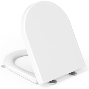 YEAUPE PRO Soft Close Toilet Seat White D-Shaped Urea Resin Toulet Seat with Quick Release Adjustable Hinges,Easy Clean & Simple Install,Universal Bathroom WC Pan & Bowl Loo Cover 46.4 x 35.9 cm YEAUPE PRO Soft Close Toilet Seat White D-Shaped Urea Resin Toulet Seat with Quick Release Adjustable Hinges,Easy Clean & Simple Install,Universal Bathroom WC Pan & Bowl Loo Cover 46.4 x 35.9 cm