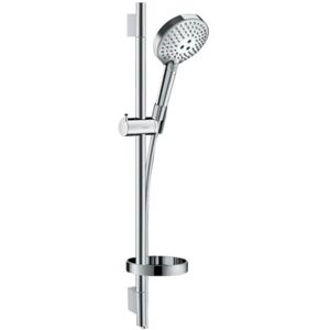 Hansgrohe Raindance Select S shower set with shower head, shower bar 65cm, shower hose 160cm and shower head holder, hand shower with 3 sprays (incl. PowderRain), chrome, 27654000 Hansgrohe Raindance Select S shower set with shower head, shower bar 65cm, shower hose 160cm and shower head holder, hand shower with 3 sprays (incl. PowderRain), chrome, 27654000