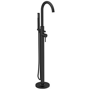 Hudson Reed PN421 Tec Lever Modern Bathroom Floor Standing Lever Bath Shower Mixer Tap with Kit, 1200mm, Matt Black Hudson Reed PN421 Tec Lever Modern Bathroom Floor Standing Lever Bath Shower Mixer Tap with Kit, 1200mm, Matt Black