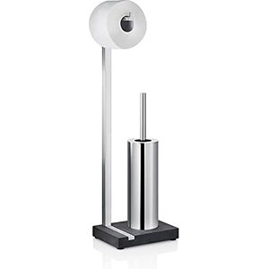 blomus Toilet Butler, matt Brushed, Stainless_Steel, Silver, Anthracite, H 64,5 cm, B 15 cm, T 20 cm blomus Toilet Butler, matt Brushed, Stainless_Steel, Silver, Anthracite, H 64,5 cm, B 15 cm, T 20 cm