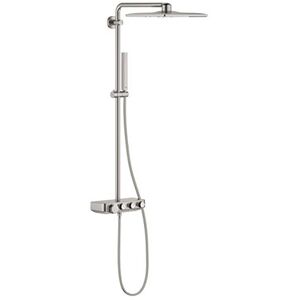 Grohe Euphoria Smartcontrol 310 Cube Shower System, Shower Set, Shower Mixer, Thermostat, Stainless Steel Look, 26508DC0 Grohe Euphoria Smartcontrol 310 Cube Shower System, Shower Set, Shower Mixer, Thermostat, Stainless Steel Look, 26508DC0