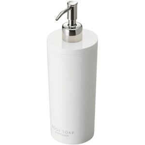 YAMAZAKI Home Shower Dispenser-Contemporary Bottle Pump ABS Plastic, Resin, Stainless, Polyethelene, White, Round YAMAZAKI Home Shower Dispenser-Contemporary Bottle Pump ABS Plastic, Resin, Stainless, Polyethelene, White, Round